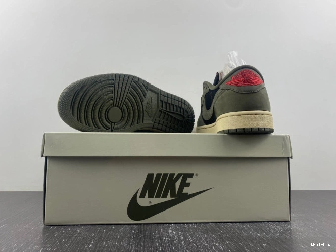 Cheap TBkick LOW SCOTT 1 SP OLIVE' TRAVIS X DM7866-002 AIR JORDAN OG 'BLACK 0724